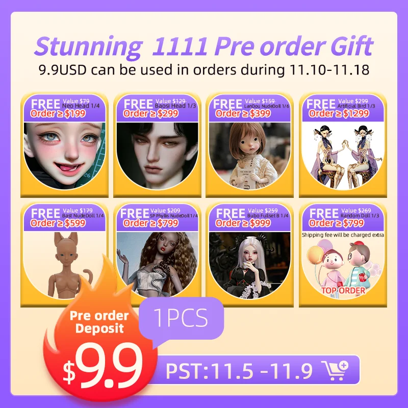 ShugaFairy Stunning 1111 $9.9 Pre Order Gifts 2024 Super Shopping Festival Deal Can Be Used In Orders During 11.10-11.18