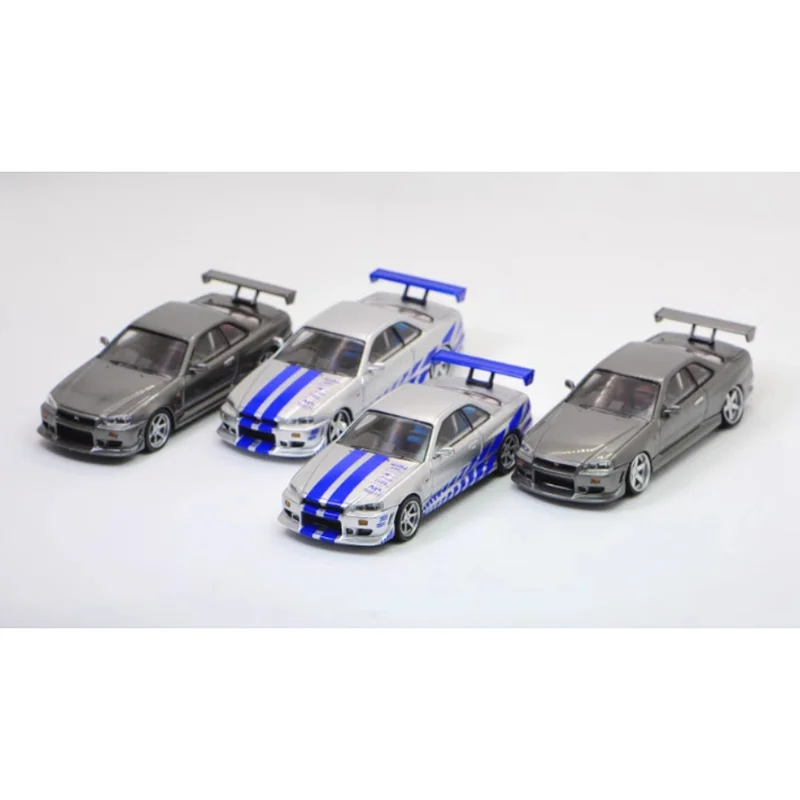

KOD × GFCC Diecast 1/64 Scale R34 C-West Alloy Car Model Collectible Decorative Ornament
