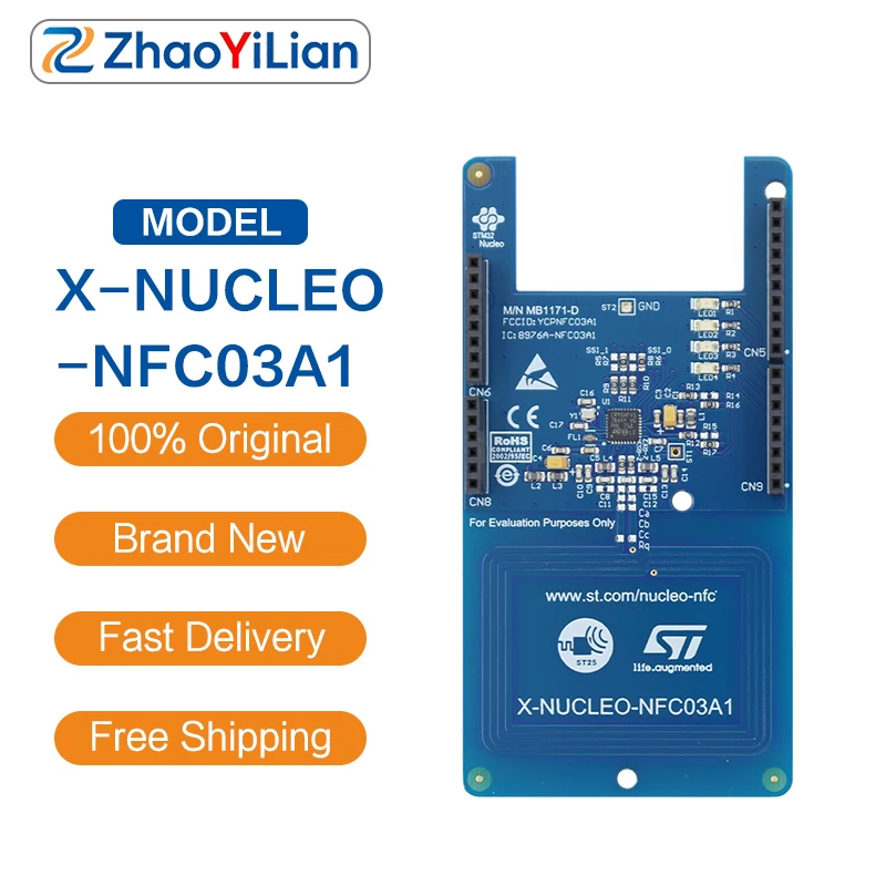 For X-NUCLEO-NFC03A1 STMicroelectronics Dynamic NFC Module ISO15693 ST25DV64KC Wireless Sensor Data Exchange Board