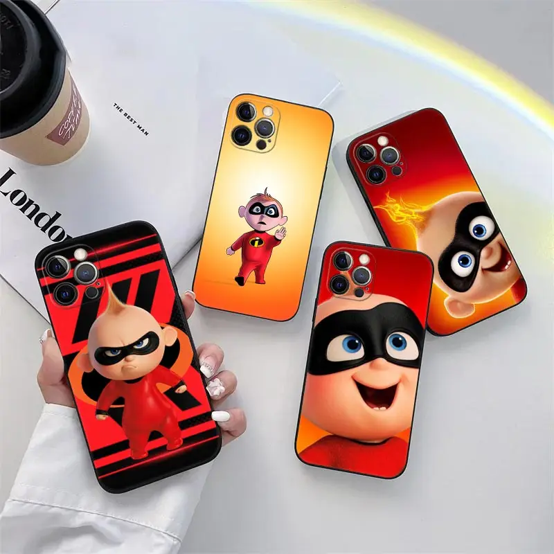 

The Incredibles Cute Phone Case for iPhone 11 15 Pro Max Case Coque 14 Plus 13 Pro 12 11 X XS XR 7 8 SE2020 15Pro TPU Soft Cover