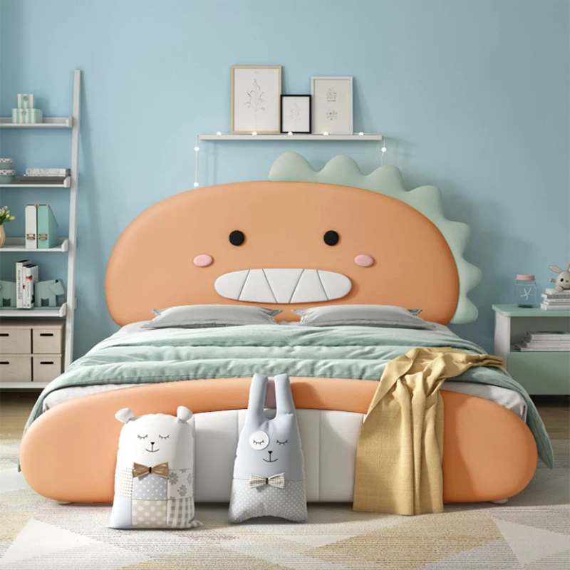 Cute Unique Modern Childrens Bed Animal Shape House Light Luxury Bed Kids Villa Camas De Dormitorio Bedroom Set Furniture