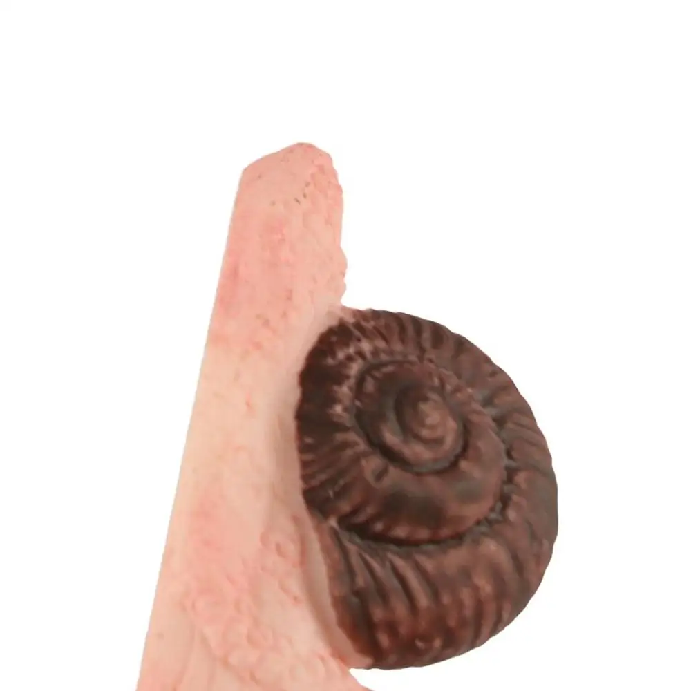 الحرف اليدوية الراتنج تمثال الحلزون الصغيرة محاكاة Kawaii الحلزون نموذج الإبداعية لطيف الحيوان زخرفة صغيرة في الهواء الطلق