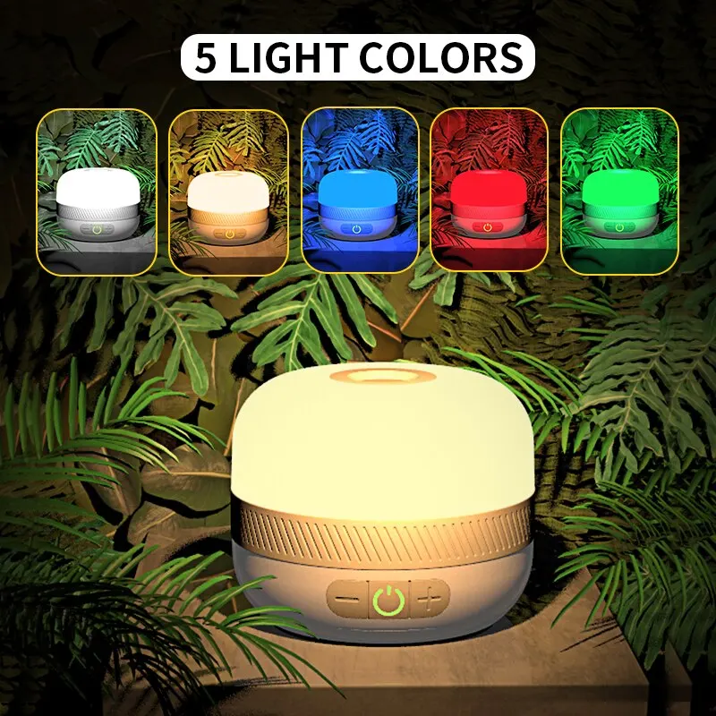 F2 Camping Light Usb C Portable Rechargeable Led Lamp With 5 Colors For Outdoor Waterproof Gadgets Tent Lamp Emergency Led Light