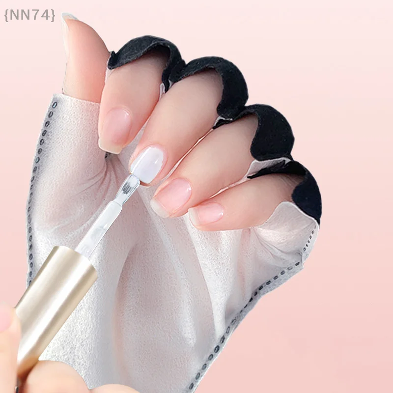 【لا】قفازات حماية مضادة للأشعة فوق البنفسجية بدون أصابع - درجة احترافية مطلية بالجل للتقليم والعناية باليدين في الهواء الطلق #4