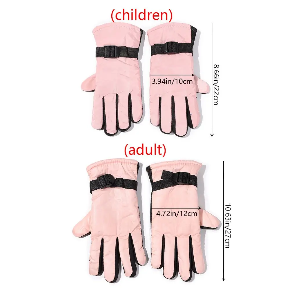 New Fashion Thicken Warm Winter Must Children Kids Long-sleeved Mitten Snow Snowboard Windproof Waterproof Ski Gloves