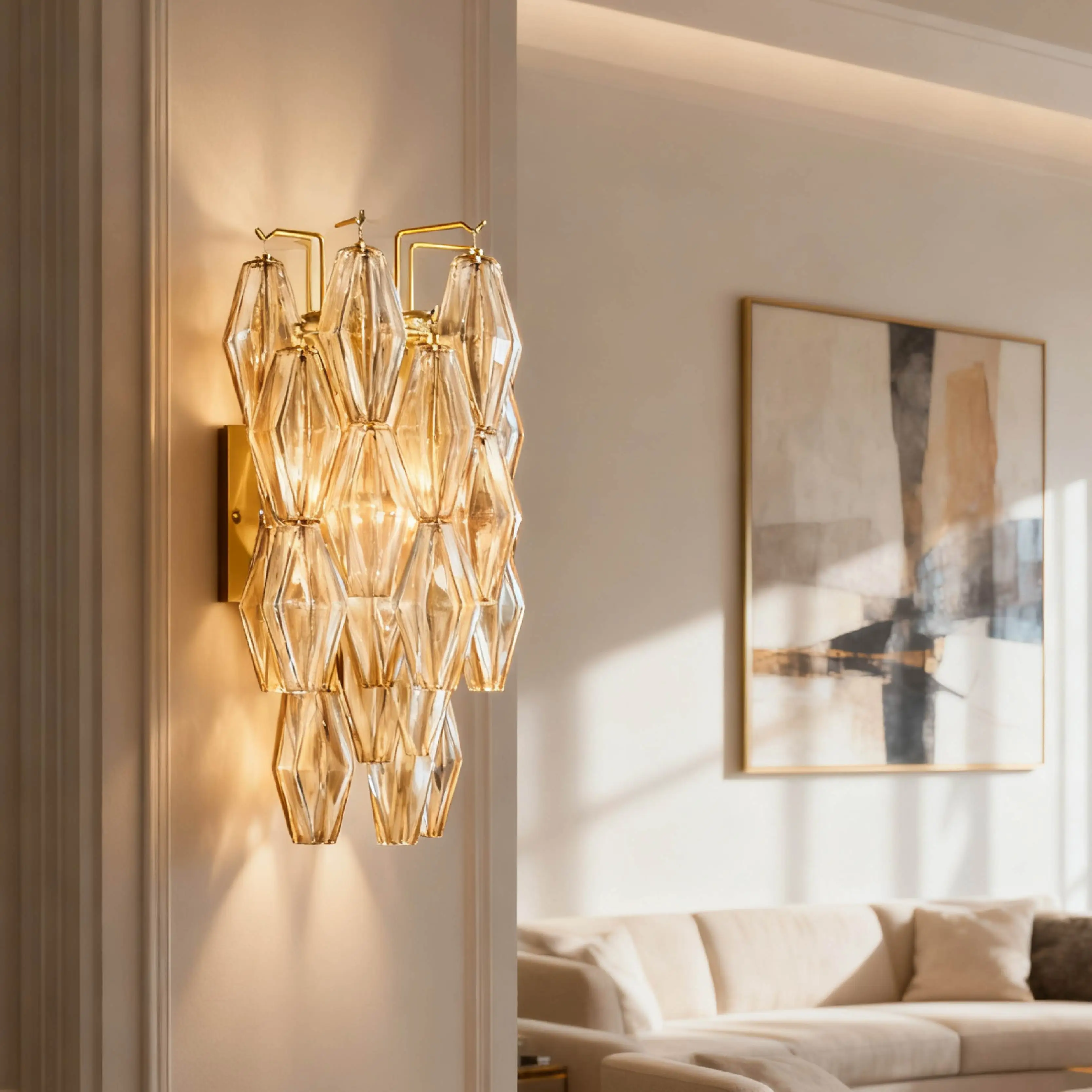 Nordic Style  Glass Wish Bottle Lustre Electroplated Finish Brass Silver Black Circular Rectangular Dimmable Ceilings