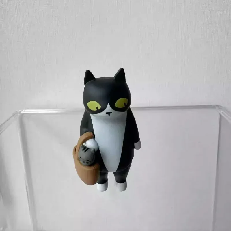 야옹 시장 쇼핑 MS 고양이 액션 피규어 크리 에이 티브 만화 PVC 입상 모델 장난감 수집품 장식 블라인드 박스 새로운