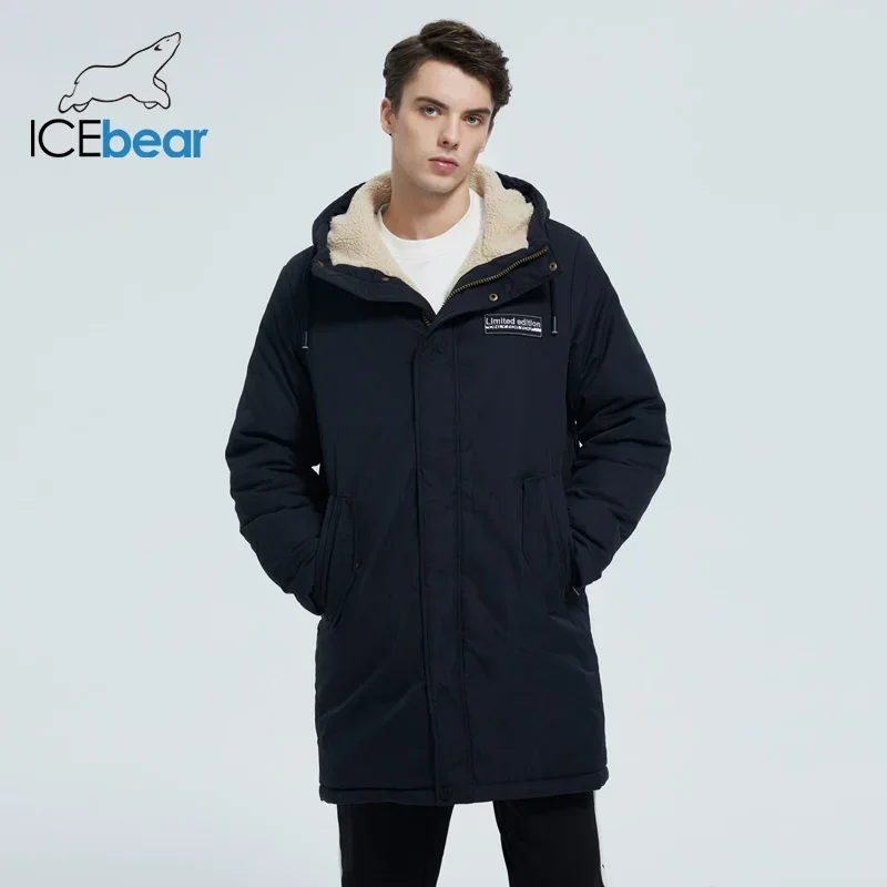 ICEbear 2024 New men's Winter Jacket stylish Shorts Coat Windproof and Warm Male Brand Clothing MWC20887D