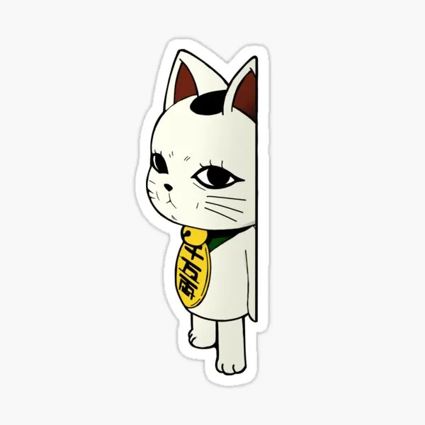 Turbo Granny Cat Spying  5PCS Stickers for Stickers Car Luggage Cute Cartoon Anime Decor  Kid Wall Window Room Home Art Print