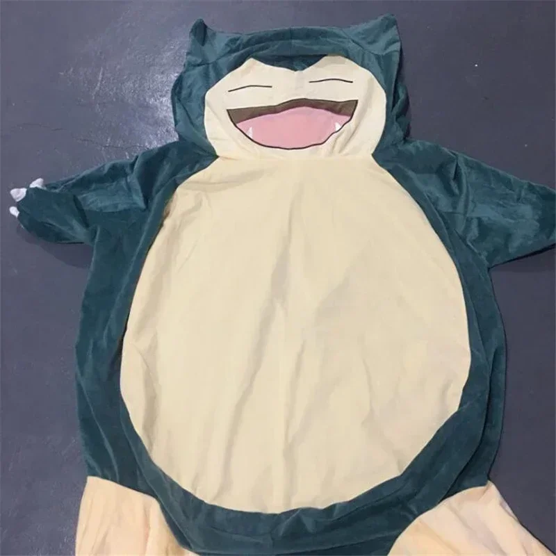 200cm Giant Snorlax Skin Plush Toy Cover Anime Pocket Plushies Pillow Cartoon Soft  Case with Zipper Peluche Children Home