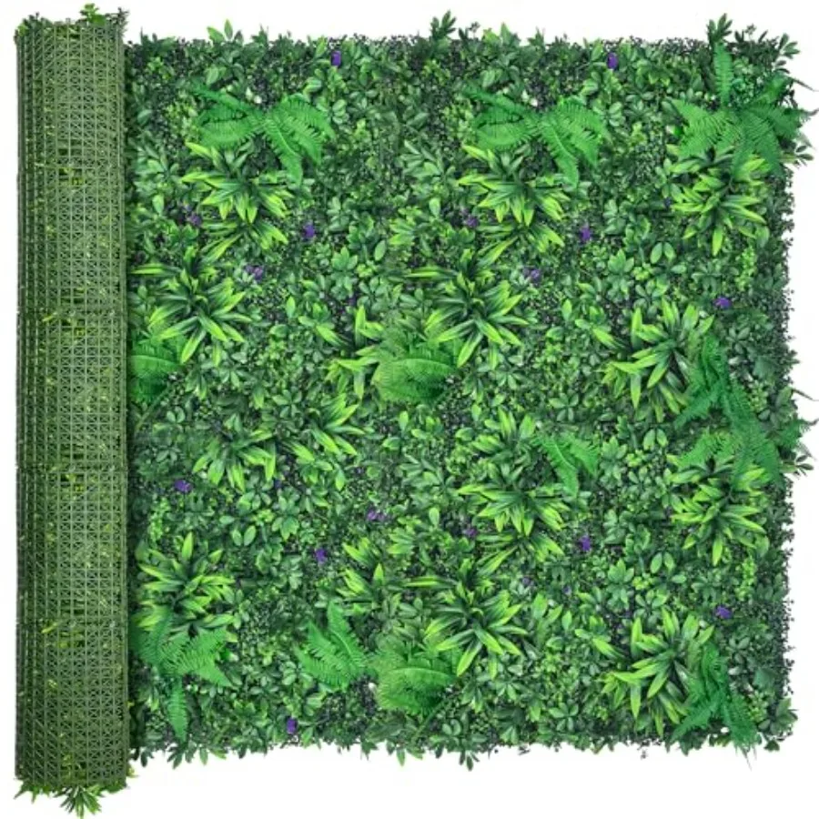 

Искусственные зеленые панели для стены 6x12 футов, УФ-стойкие, имитация травы, для ограждений, садовых заборов и декоративных экранов