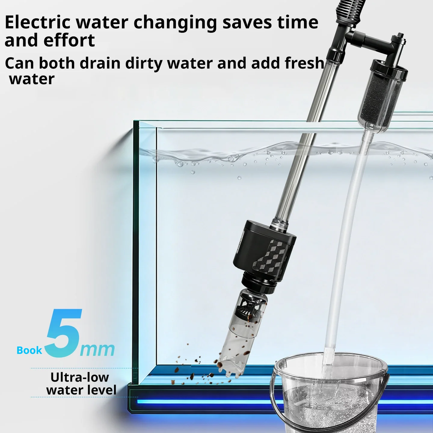 Aquarium Water Change Pump, El - đánh giá và giá Marine Aquarium Vacuum