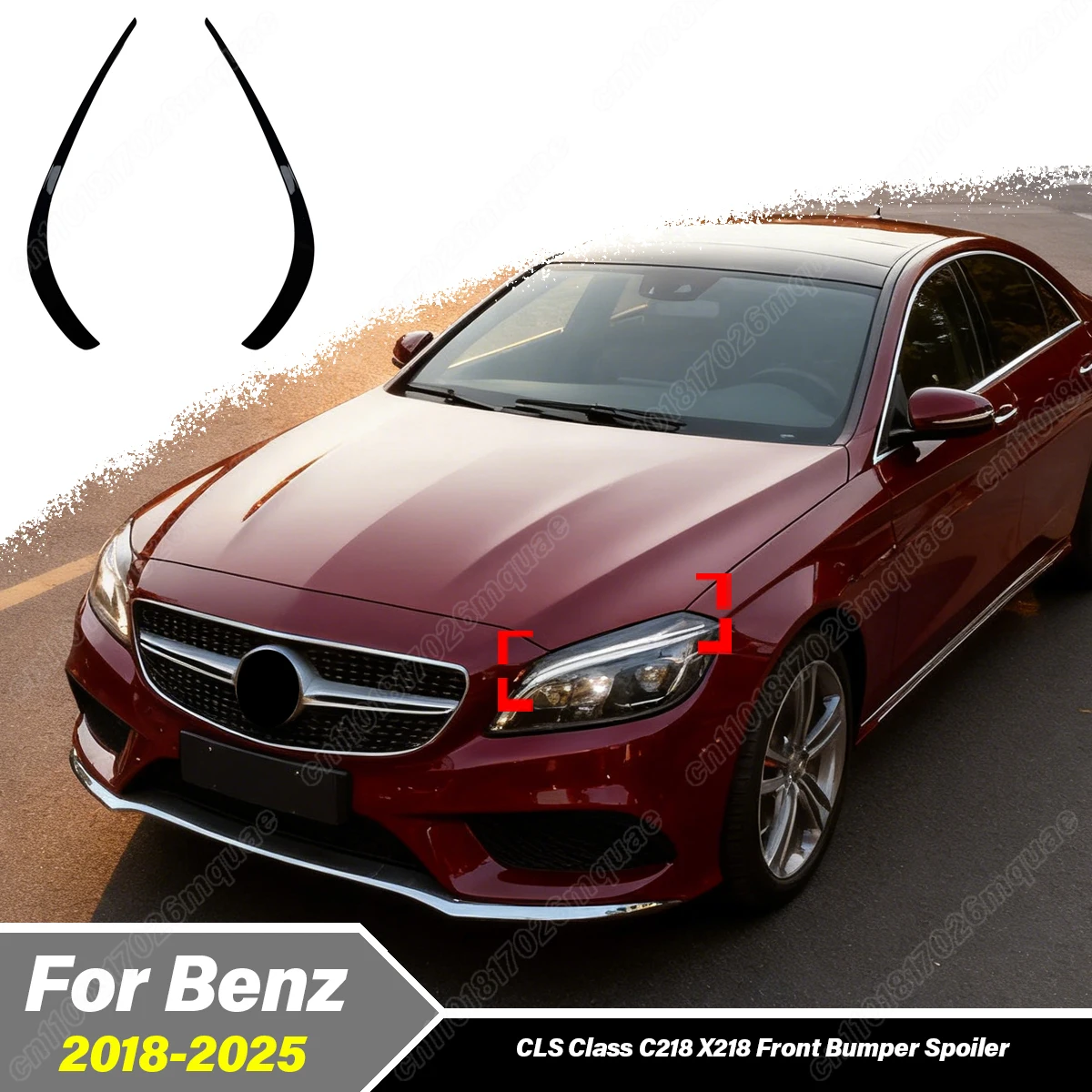 

Для Mercedes Benz CLS Class C218 X218 AMG 2014 2015 2016 2017, автомобильная передняя фара, брови, украшение, внешний комплект кузова