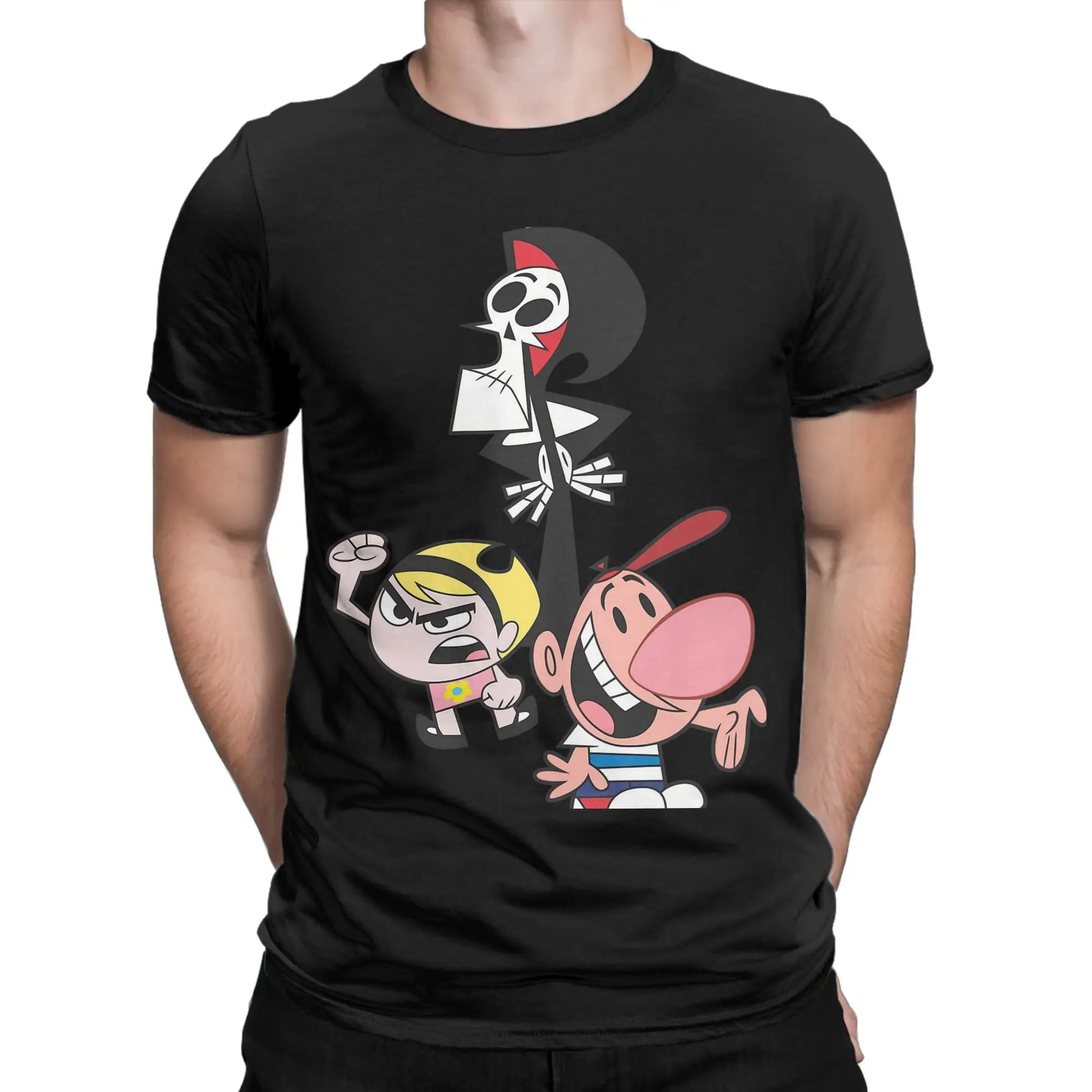 

Mens Womens The Grim Adventures Of Billy And Mandy Shirt 100% Cotton Graphic T-Shirt Top Clothing