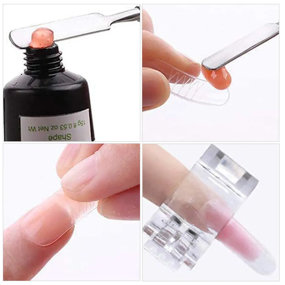 1セットネイルモデリングプレート、使いやすいネイルアート用品、エクステンションチップ用、自然な外観、手触りが柔らかく安全な素材