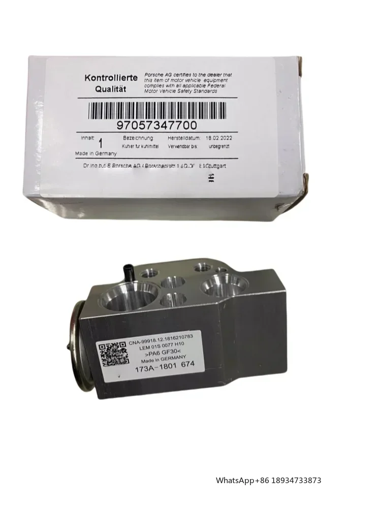 97057347700 Aplicable a la válvula de expansión del aire acondicionado Porsche