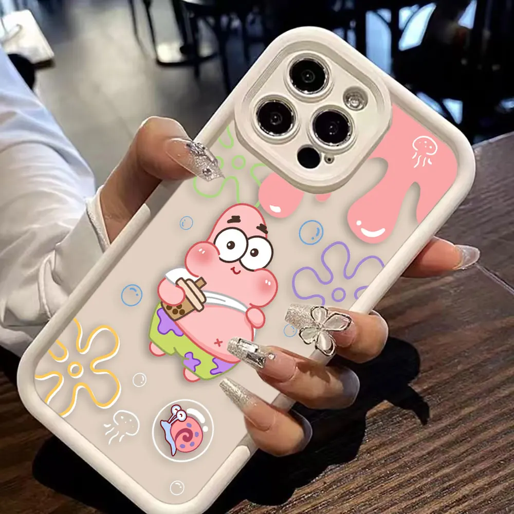 S-SpongeBob P-Patrick Star Luxtury Phone Case For HUAWEI MATE 20 30 40 20 30 40 50 NOVA 5I 7 7SE 10 10SE PRO Case Funda Shell image 3