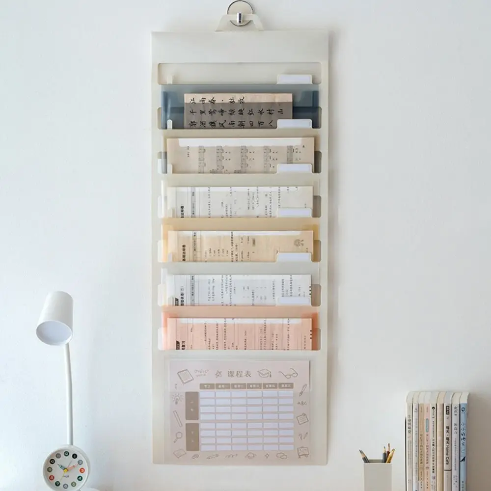 

Portable Wall Hanging File Organizers Large Capacity With Handle Hanging Wall Document Bag Waterproof Letter Size