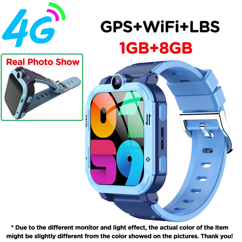 4G Smart Watch voor kinderen GPS WiFi Tracker Locatie Videogesprek SOS Call Back Monitor Telefoonhorloge Kinderen Smartwatch Jongen Meisje Geschenken