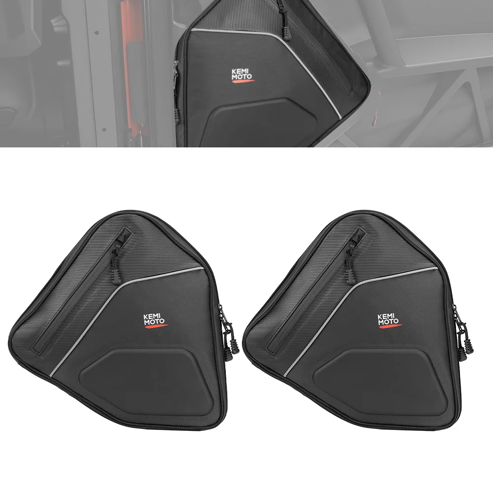 

For Can-Am Maverick Trail/Sport/Commander 700 800 1000 R Max EVA Door Bags Storage Pouch w/ Knee Protect Water-resistant Zipper