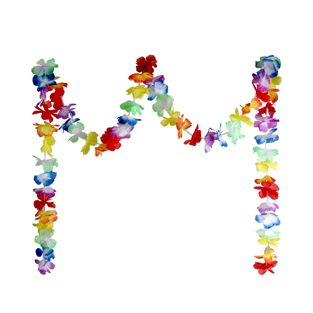 

Flower Strips and Rings Decoration Banner Hawaiian Style Party Supplies Hanging Garland