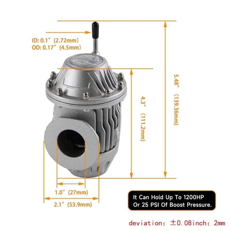 Blow Off Valve SQV BOV IV 4+60mm 90 degree Flange Pipe +Silicone Hose Uinversal