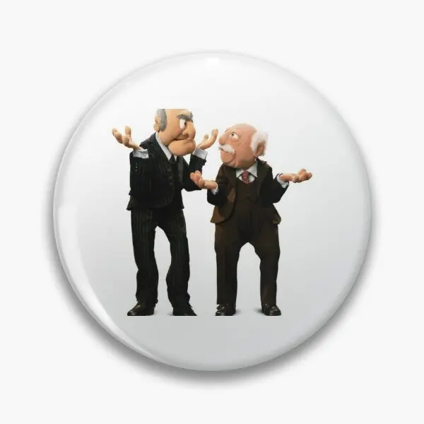 Muppets Show Statler Et Waldorf Meme  Soft Button Pin Lapel Pin Badge Women Jewelry Brooch Gift Creative Hat Metal Collar