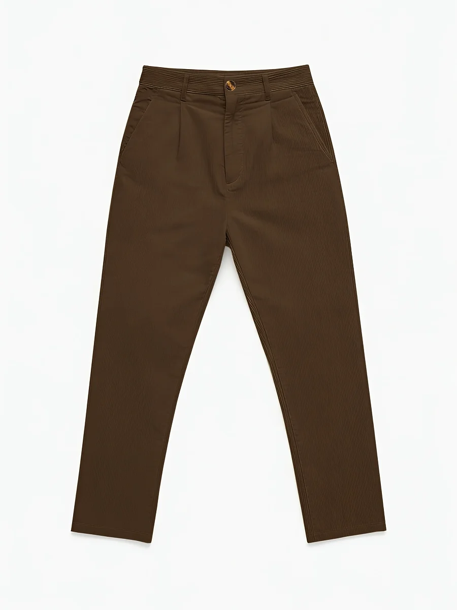 Neue Cordhose für Herren im Casual-Formal-Stil | Einfarbig mit mehreren Taschen, geeignet für Büro- oder Alltagskleidung im Frühling und Sommer. – Detail 3