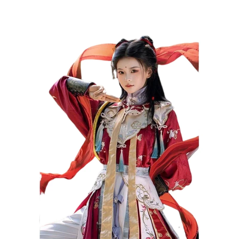 

Adult Version Zheta Cosplay Costume Hanfu Set Stand Collar Ma Face God Theme Anime Cartoon Cultural Apparel