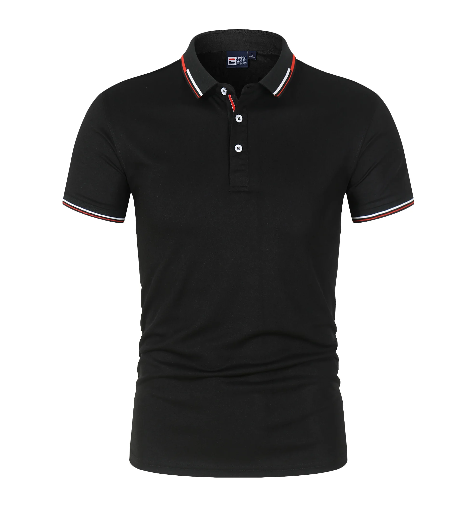 New 2024 Summer Men's Polo Shirt Classical Solid T-shirt Men Casual Tees Tops Breathable Short Sleeved