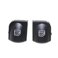 2pcs Window Switch Cover For Mercedes W203 W208 C-CLASS Power Window button Switch Console Cover Caps C320 C230 C240
