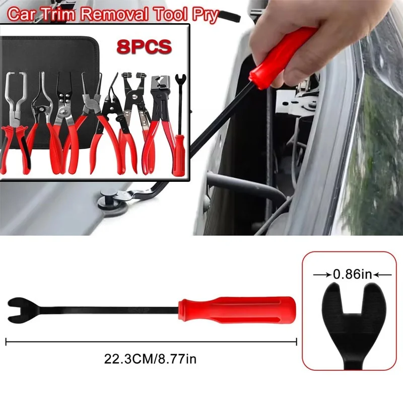 Pliers Set Fuel Oil Water Hose Auto Tools,Wire Long Reach Hose ClampHose Clamp Pliers for Fuel Oil & Water Hoses,Red