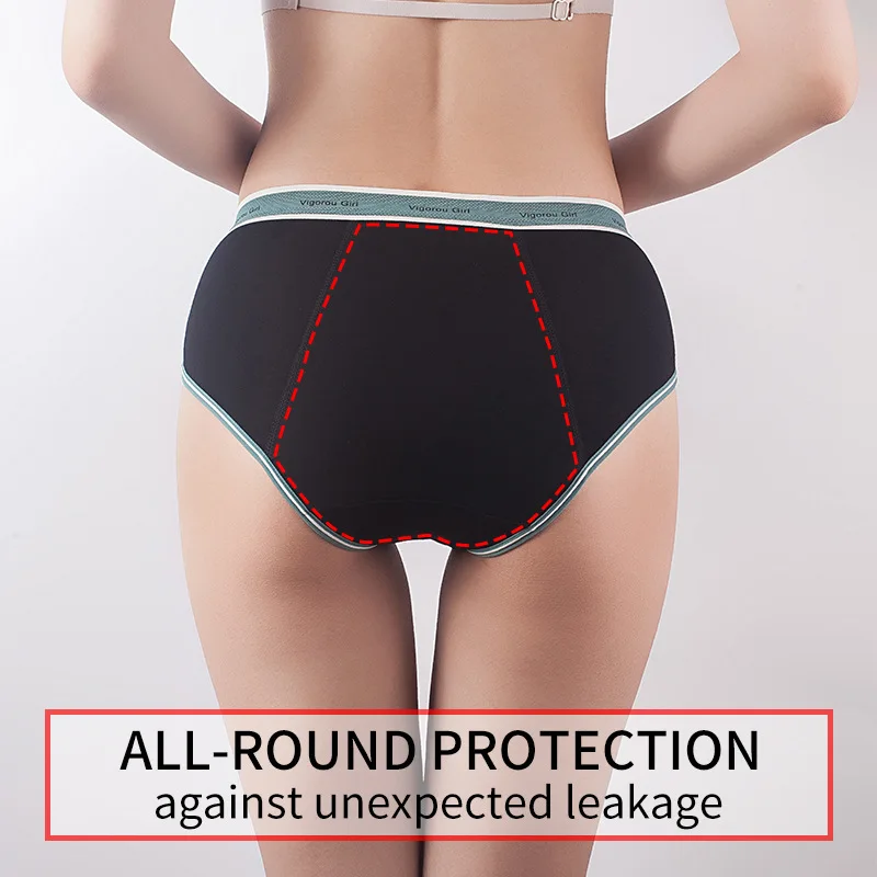 Leak Proof Physiological Underwear for Women Panties Period Pants Soft Briefs Teens ,Girls, Students