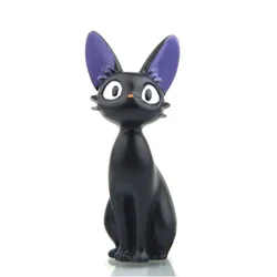 Cartoon Resin Kawaii White Cat Black Cat Miniatus Figurine Animal Gigi Diy Micro Landscape Desktop Decor Home Decoration
