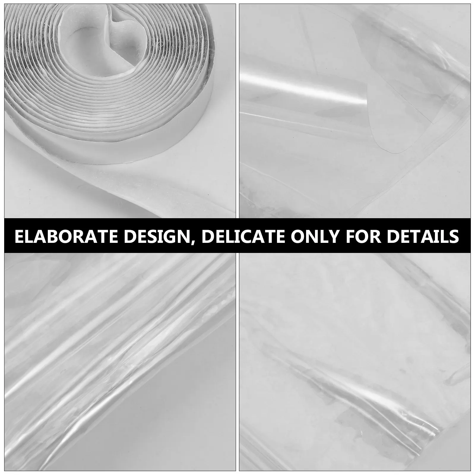 Winter Window Insulation Film 120x110cm Clear Windproof Rain Snow Dust Resistant DIY Easy Install