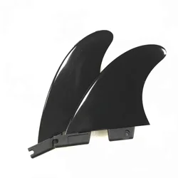 2 PCS Surf FIN F II G5 Side Fins High Quality Fiberglass Plastic Black/White/Jade Surfboard Surfing Fins