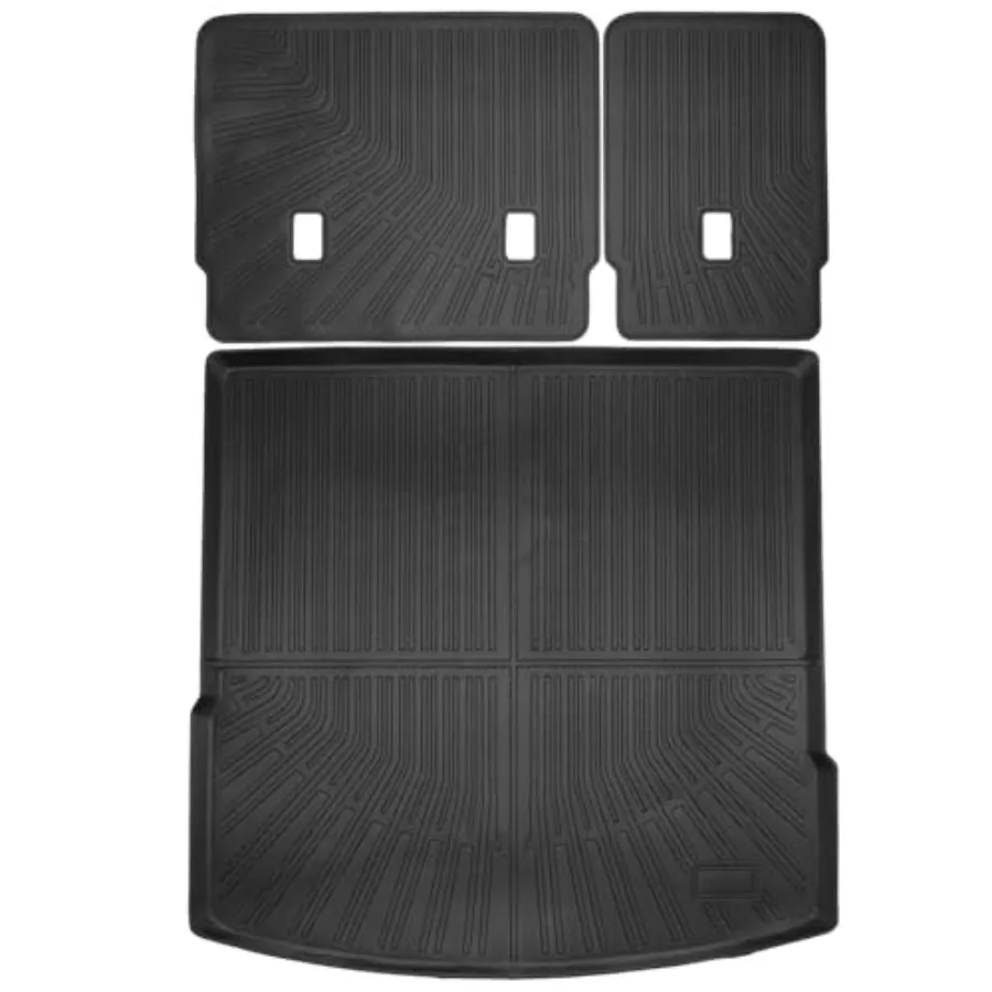 

All Weather Cargo Mat for Volkswagen VW Atlas Cross Sport 2020-2024 2025 5 Passenger Models Only TPE Anti-Slip Car Seat Back Pr