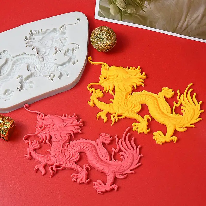 Chinese Dragon Silicone Mold Chinese Zodiac Sign Mold Dragon Candle Mold Cartoon Mold Zodiac Resin Molds Home decor Supplies