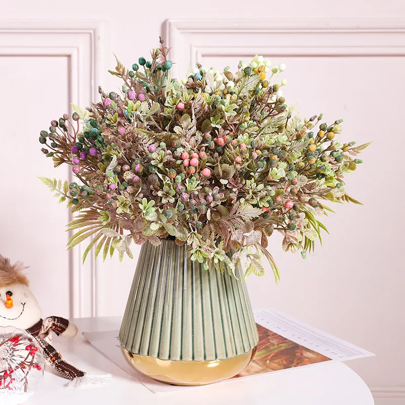 Artificial Banana Milan Bouquet Plastic Fake Flower Craft For Home Decor Wedding Photography Props Indoor Display