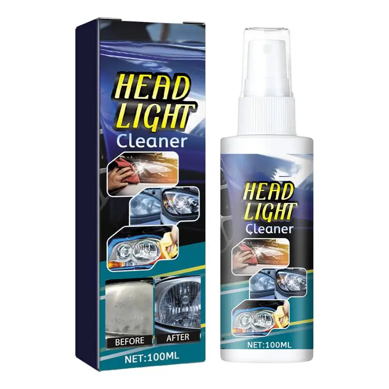 

Car Headlight Repair Fluid Headlight Lens Restoration Spray 100ml Car Headlight Polishing Repair Fluid For Car Detailing