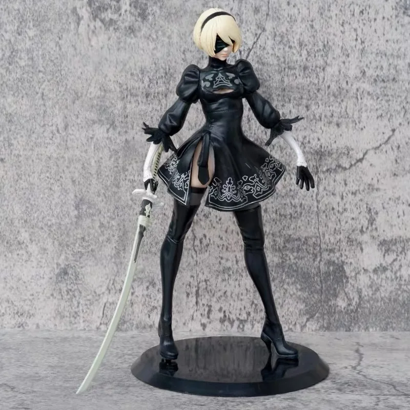 NieR:Automata Anime Action Figure YoRHa No. 2 Type B 28cm Model PVC Collection Dolls Statue Christmas Gifts Toys