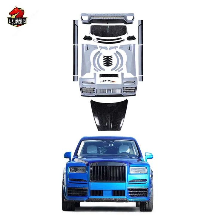 Carbon Fiber Car Conversion Kit for Rolls-Royce Cullinan 2018-2023 MSY Style Body Kit