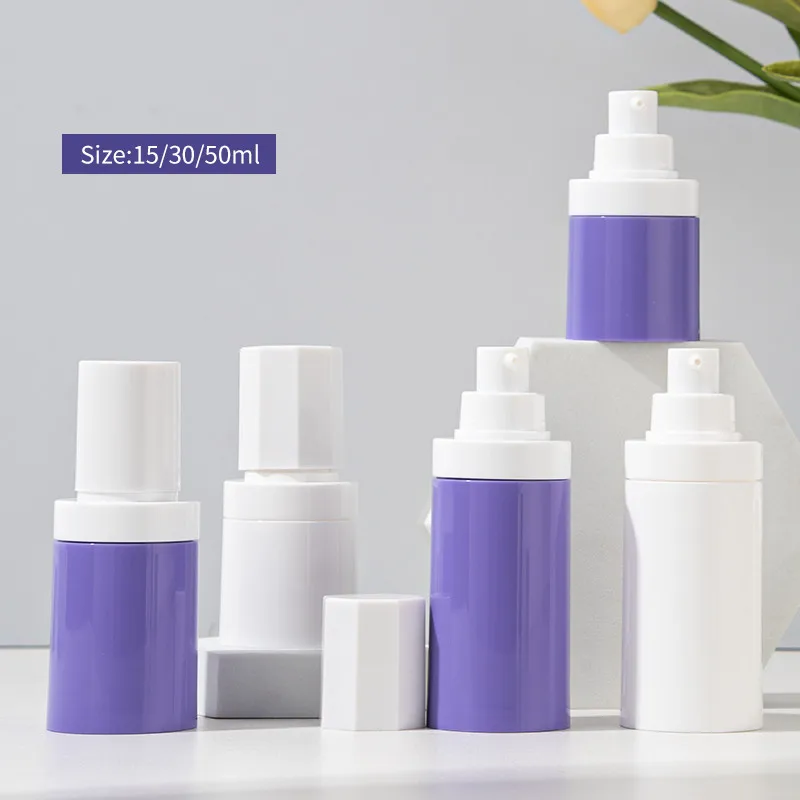 

10/30/50pcs 15ml 30ml 50ml Empty Airless Pump Bottles Mini Lotion Vacuum Cosmetic Containers Make up Travel Emulsion Bottle