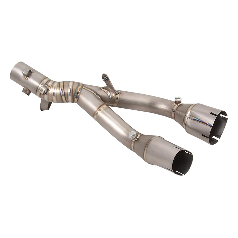 الانزلاق على لسيارات BMW S1000XR 2020-2023 نظام عادم الدراجة النارية الفولاذ المقاوم للصدأ الأوسط وصلة الأنابيب الخمار مع DB القاتل