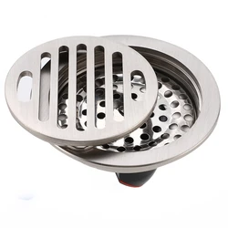 304 Stainless Steel Round Floor Drains Deodorant Drainer Shower Strainer Cover Bathroom Accessories Silver
