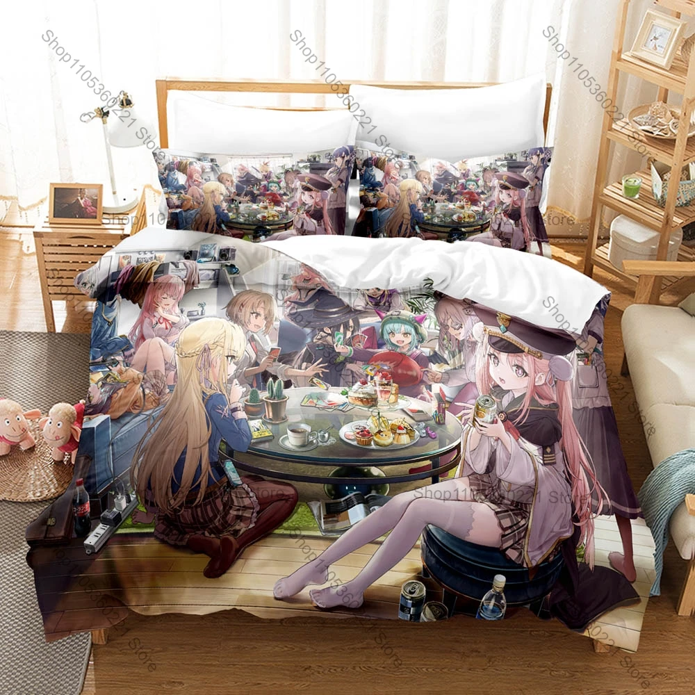 All Seraph Squad Character Print Heaven Burns Red Game Duvet Cover + 2 Pillowcases Twin Full Queen King Gamer Bedding Set