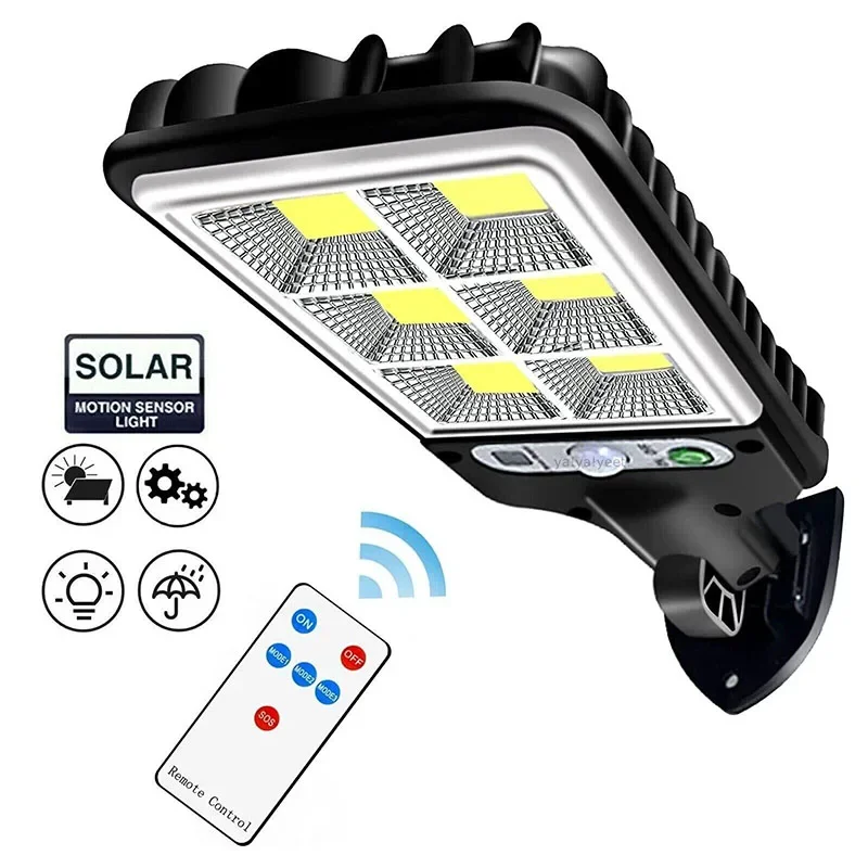 Nieuwe Solar LED Waterdichte Straatverlichting Outdoor Tuin Binnenplaats Solar Inductie Wandlamp Landelijke Wegverlichting Wandlampen Hot