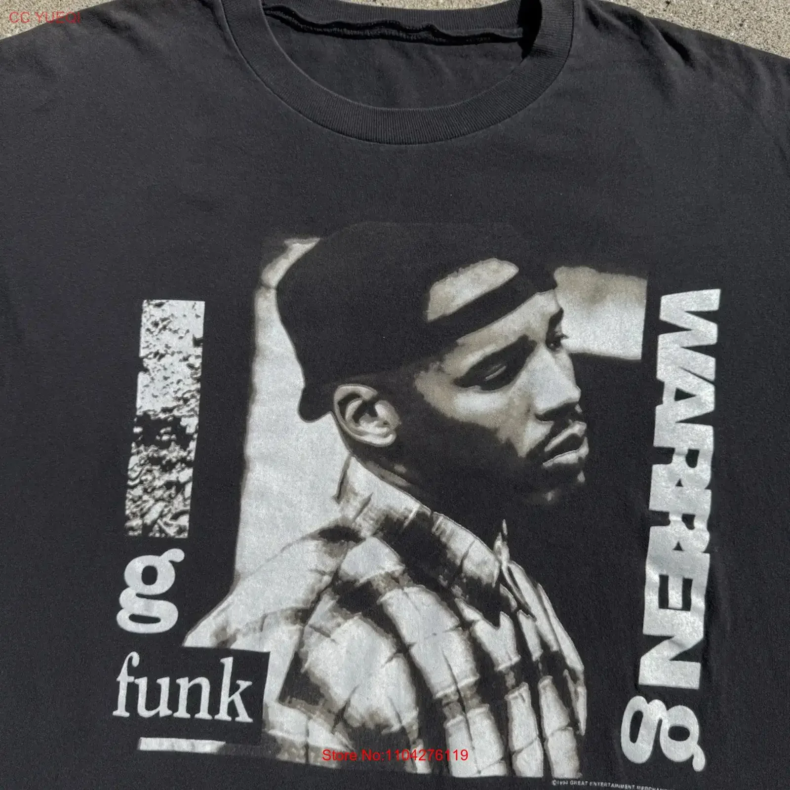 Vintage 1994 Warren G Funk Tour Rap Promo T Shirt Size XL vintage Washed Top For Everyday Wear Versatile Stylish Slightly