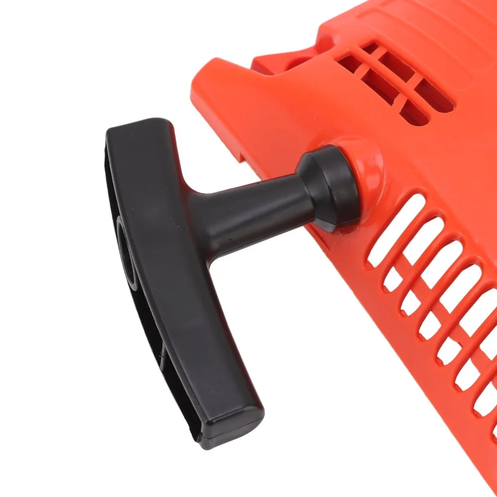 Orange Pull Starter Assembly ABS Comfort Grip Handle Chainsaw Equipment Double Spring Easy to Install for 4500 5200 5800