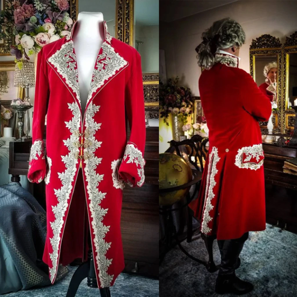 

18th Century Men's Cosplay Costume Jacket Suit Victorian Renaissance Gentleman Outfit Marie Antoinette Costume Prince Coat